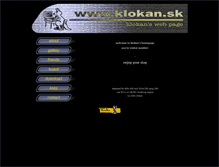 Tablet Screenshot of klokan.sk